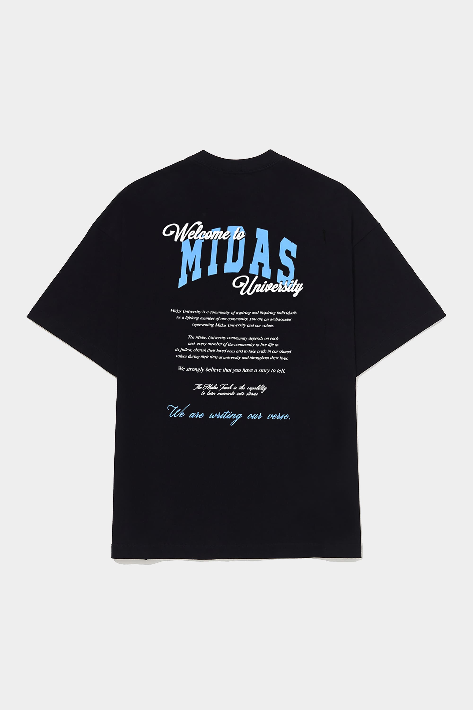 Camiseta Midas Touch University Oversized (Black)