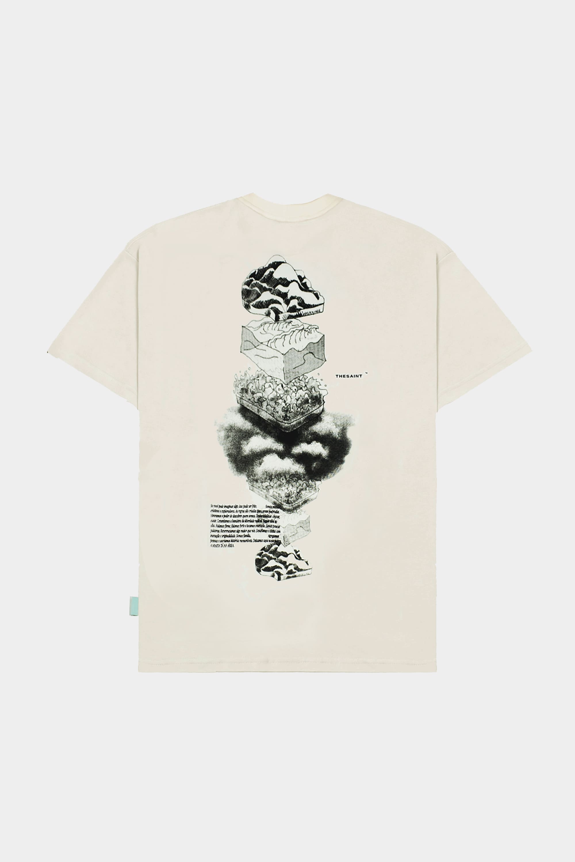 Camiseta TheSaint Dimensions Boxy (Off White)