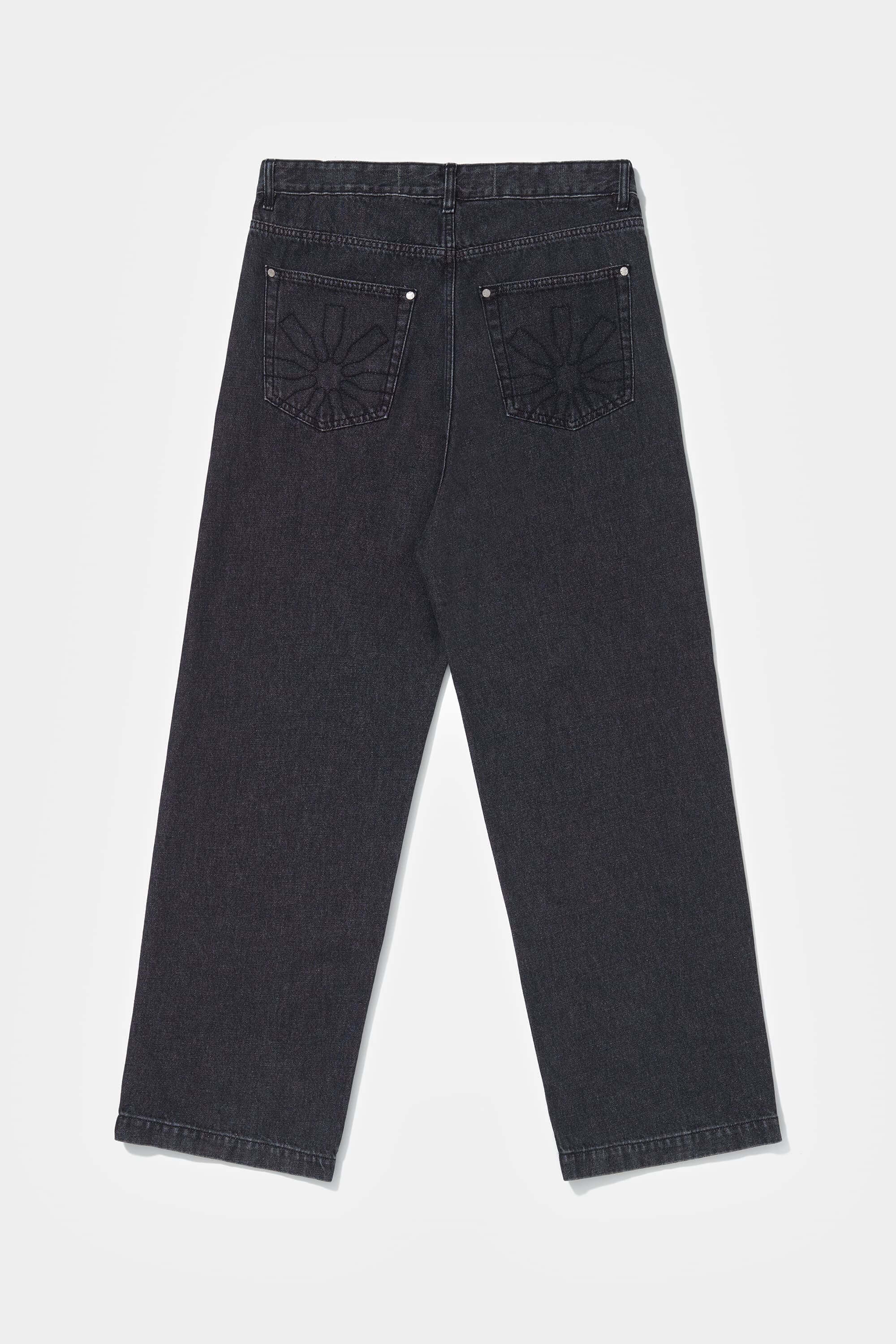 Calça PIET Loose Fit Black Denim
