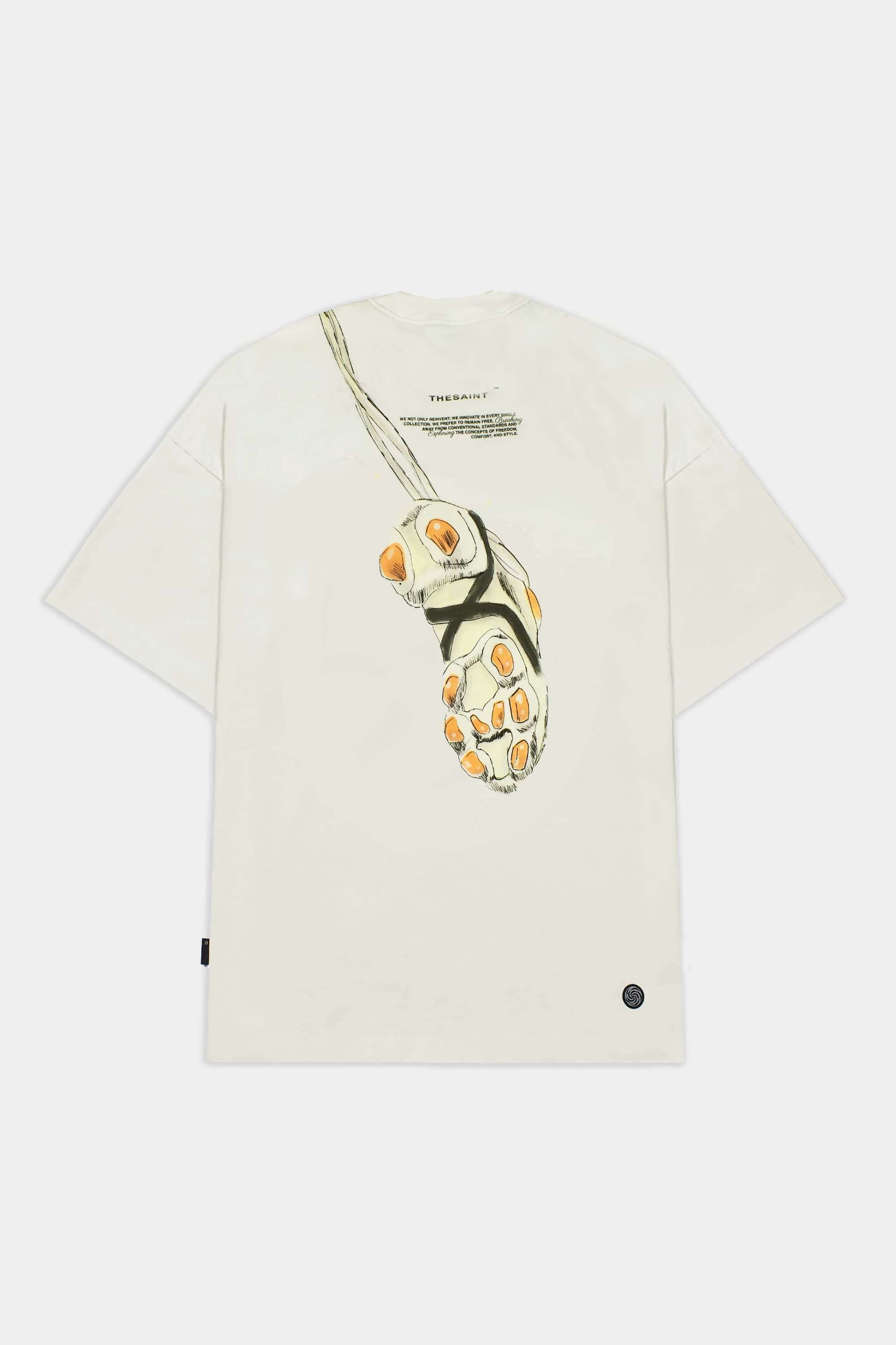 Camiseta TheSaint Oversized Cleats (Off White)