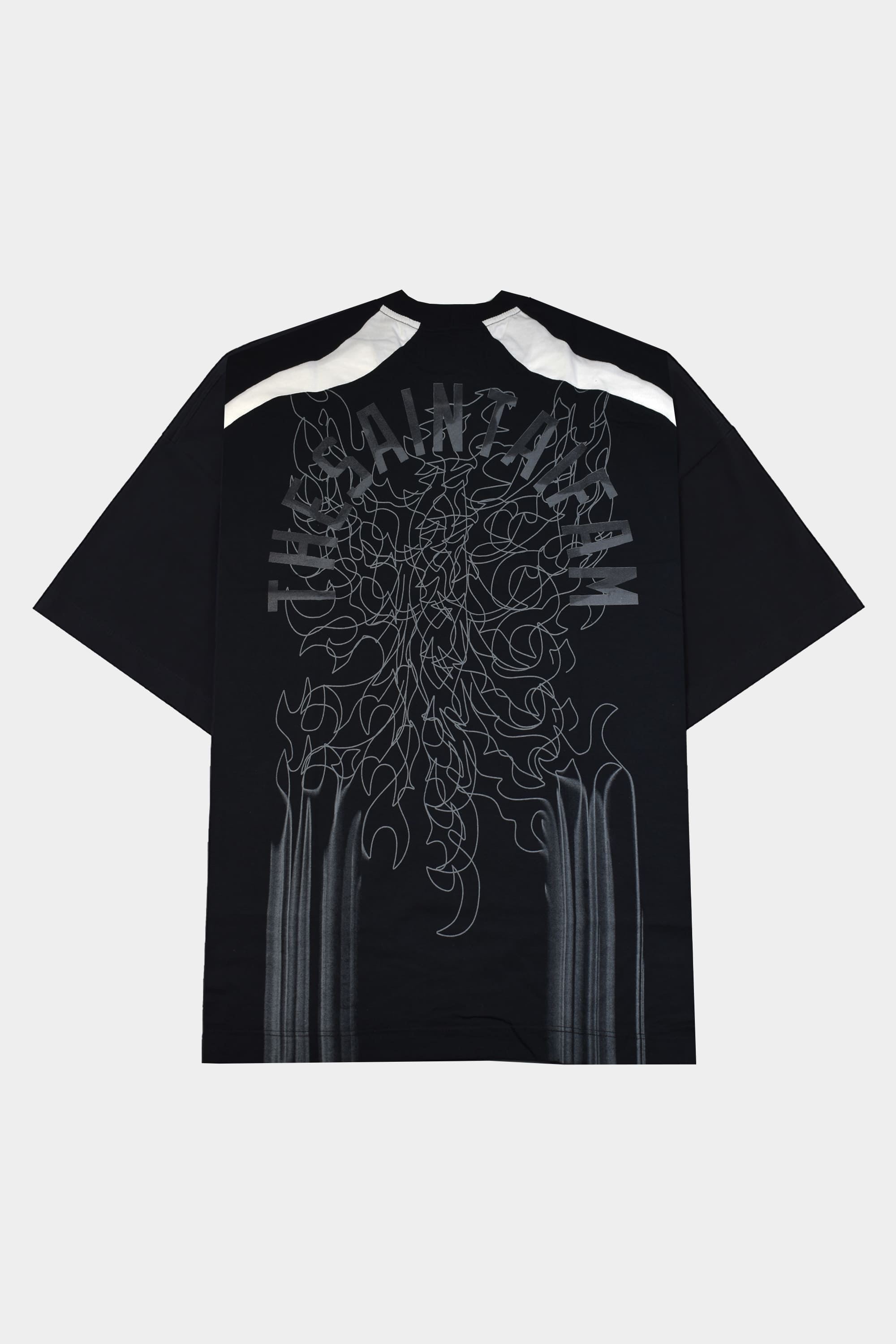 Camiseta TheSaint Oversized Melted Flames (Black)