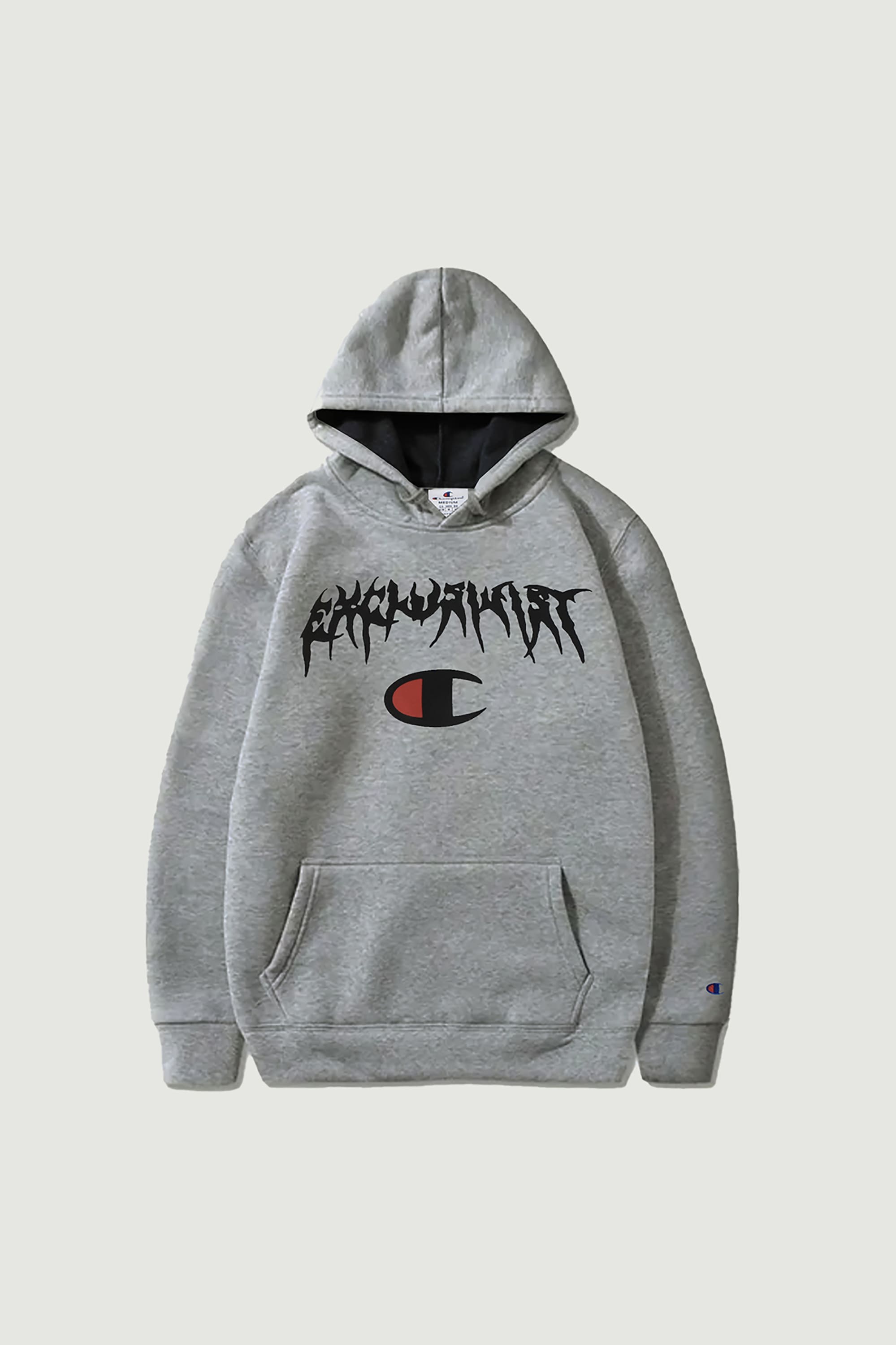 Moletom Exclusivist (1OF1) X Champion Graphic (Oxford Gray)