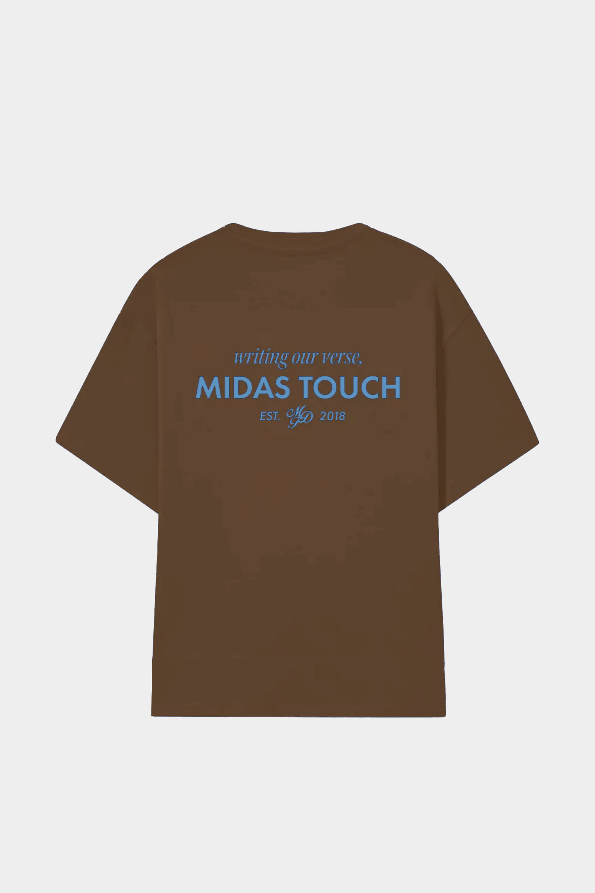 Camiseta Midas Touch Boxy Chocolate - Streetwear Minimalista Nacional