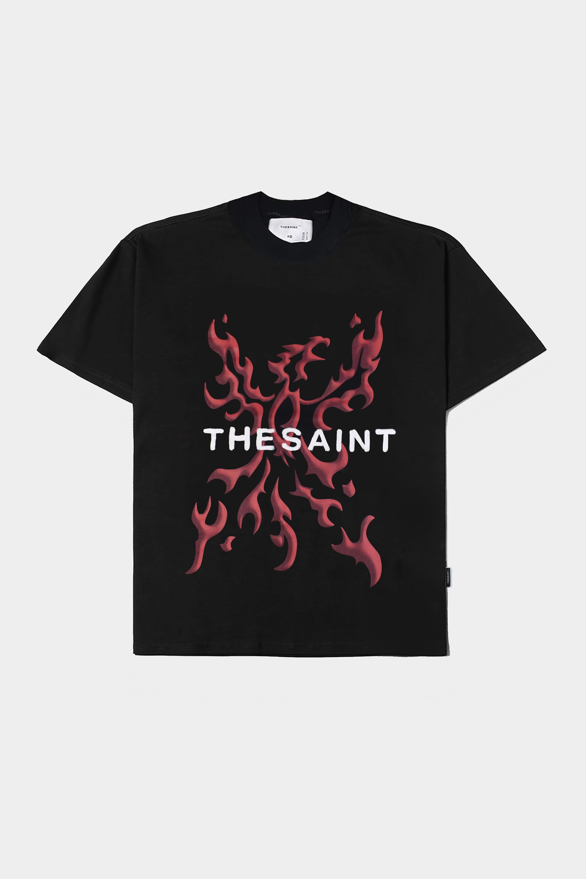 バーデンス Camiseta TheSaint Boxy Chrome Flame (Black)