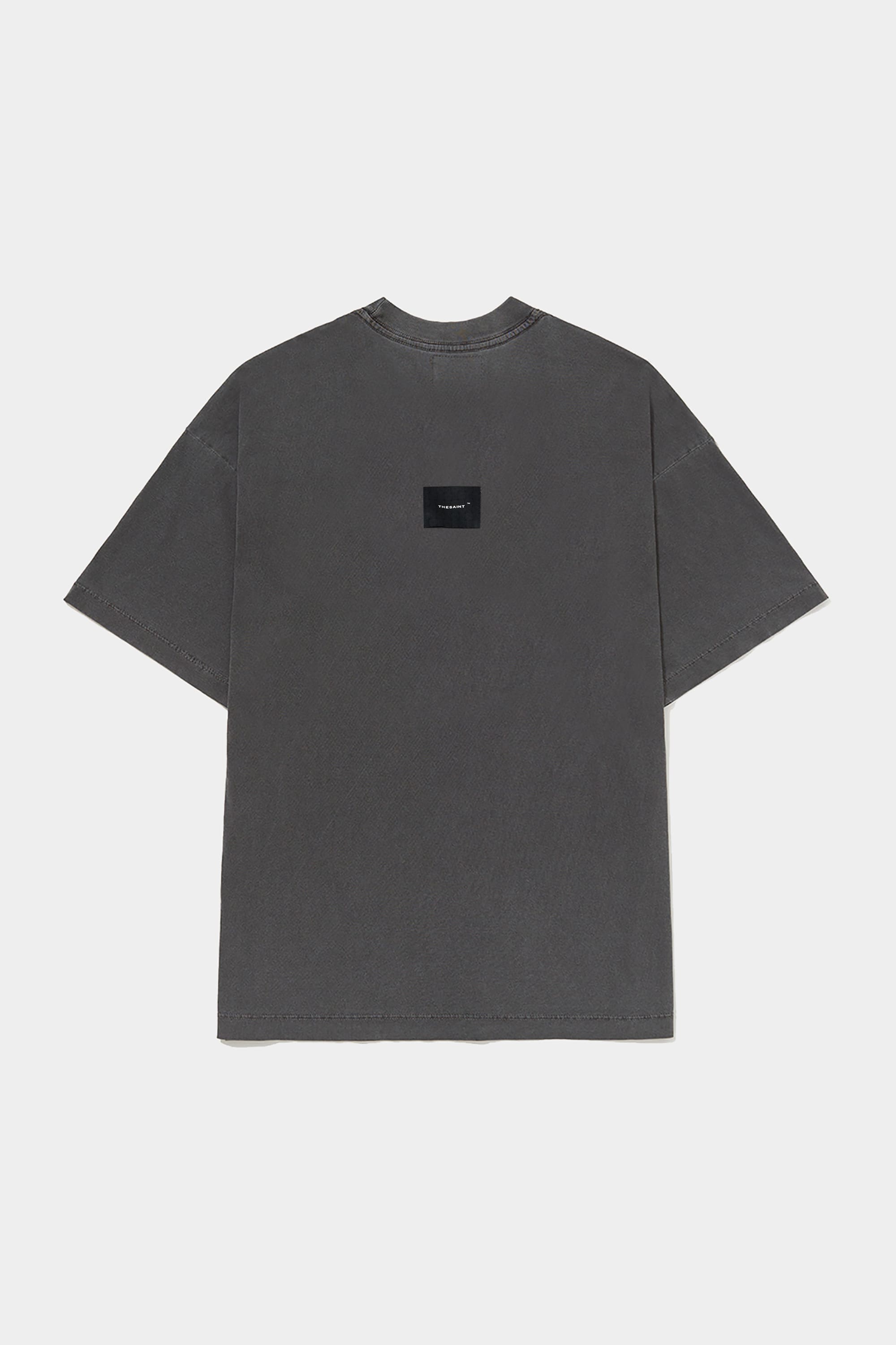 Camiseta TheSaint Oversized Clock Stoned Black - Streetwear