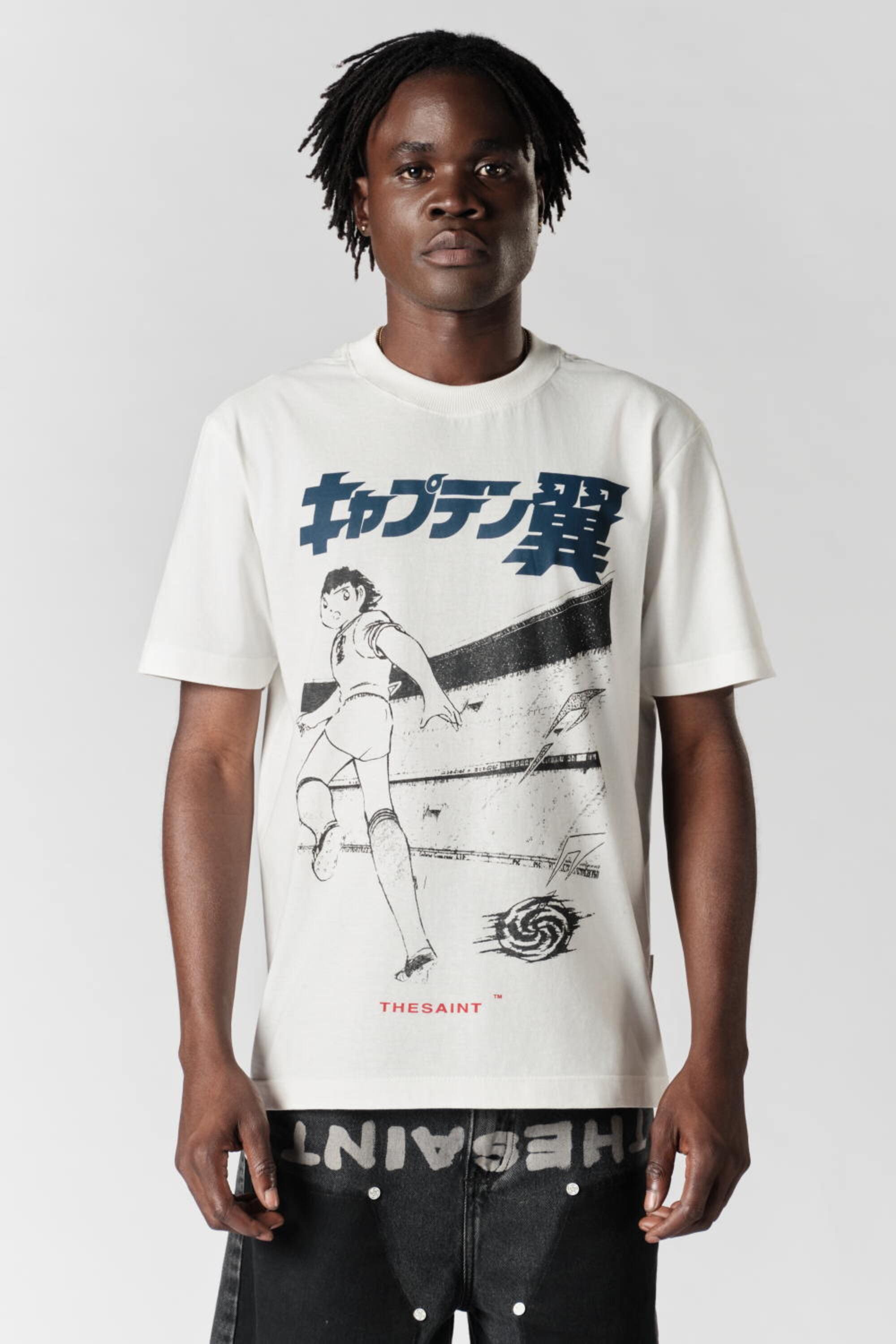 Camiseta TheSaint x Tsubasa Comfort O.Tsubasa FTX Off White