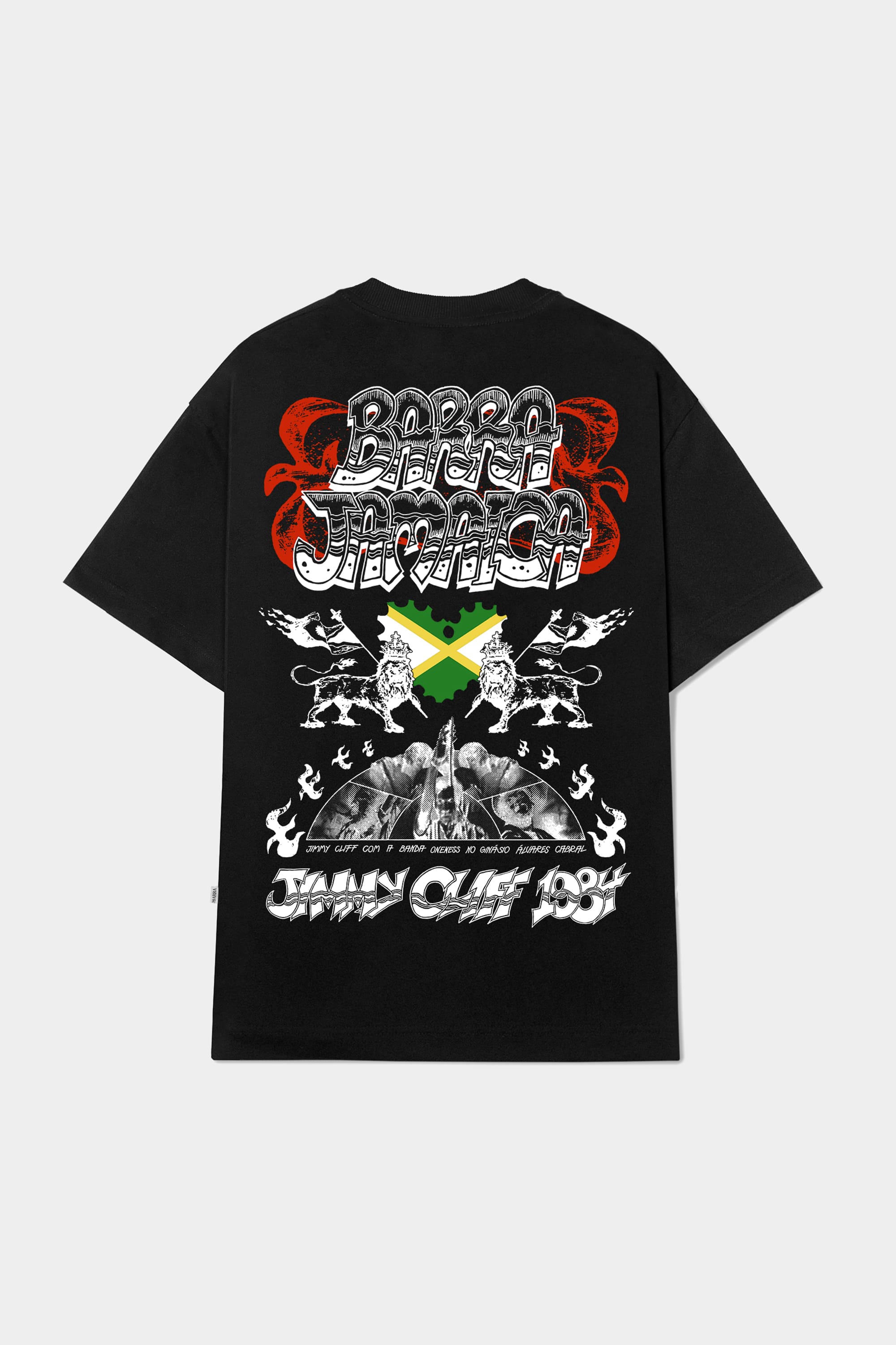 Camiseta Barra Crew Barra x Jamaica Black - Streetwear Nacional