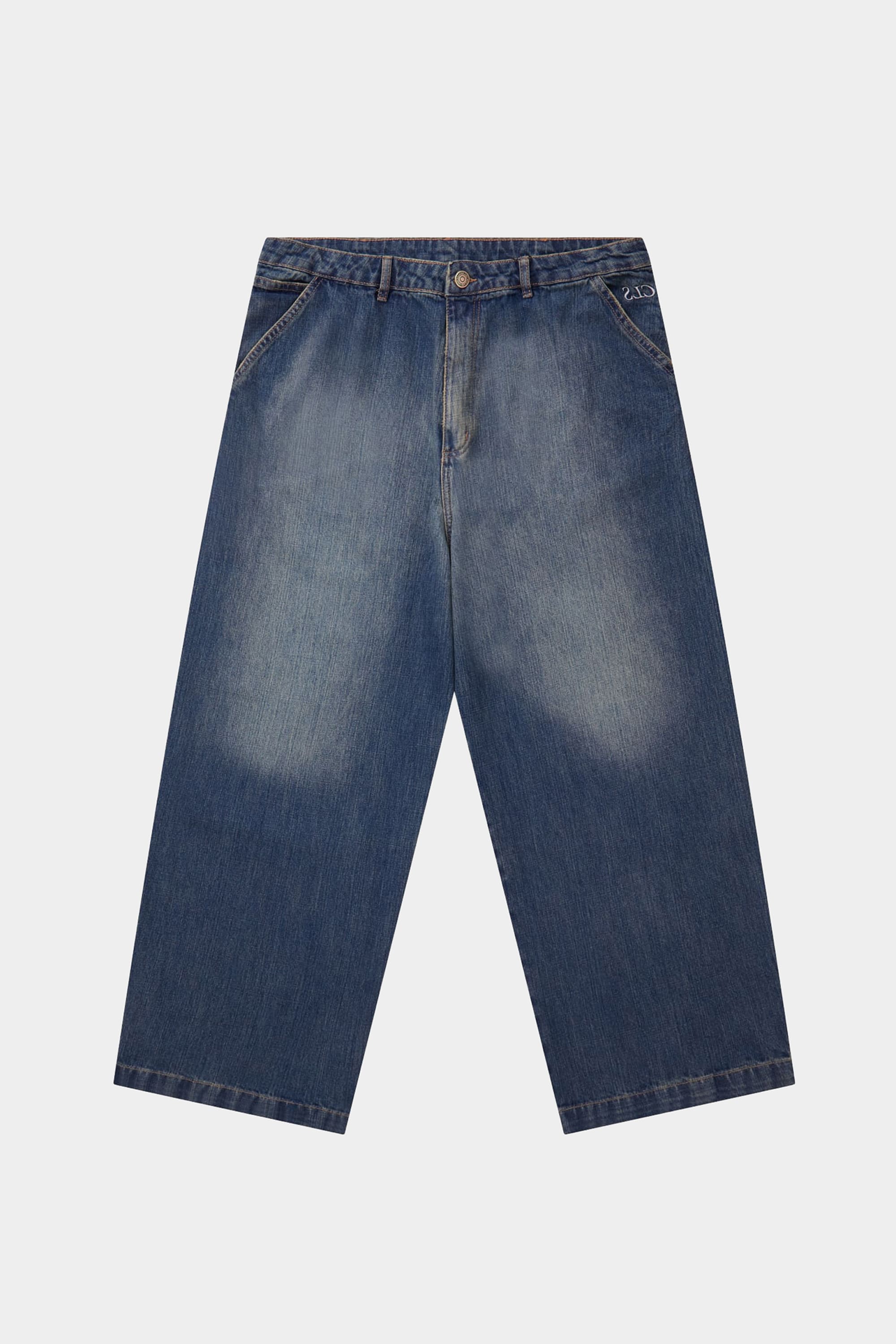 Calça Class Baggy Jeans Light Indigo - Streetwear Minimalista Oversized