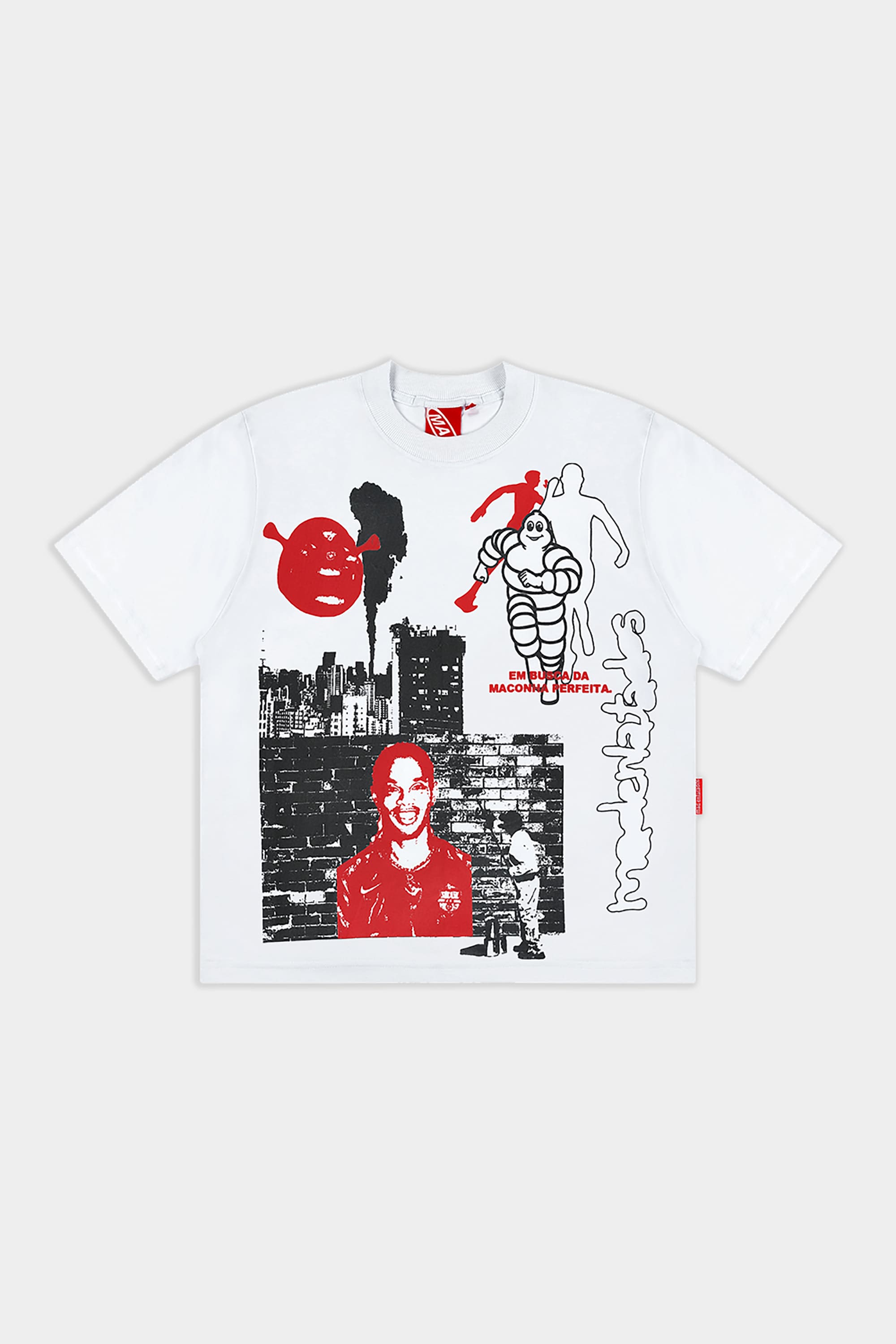 Camiseta Mad Enlatados Cidade Maluca Off White - Streetwear