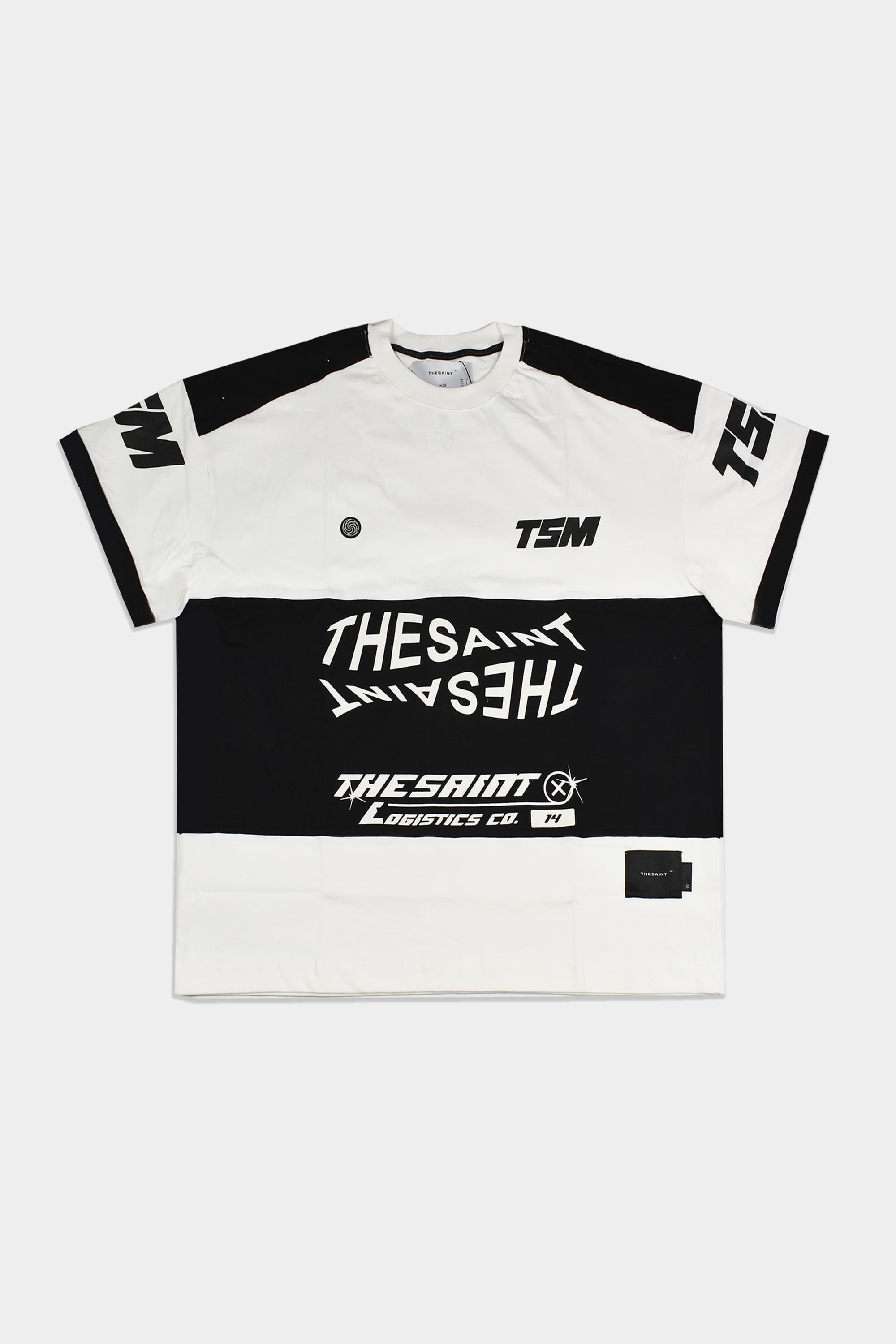 Camiseta TheSaint Oversized Logo Obsession Off White - Streetwear