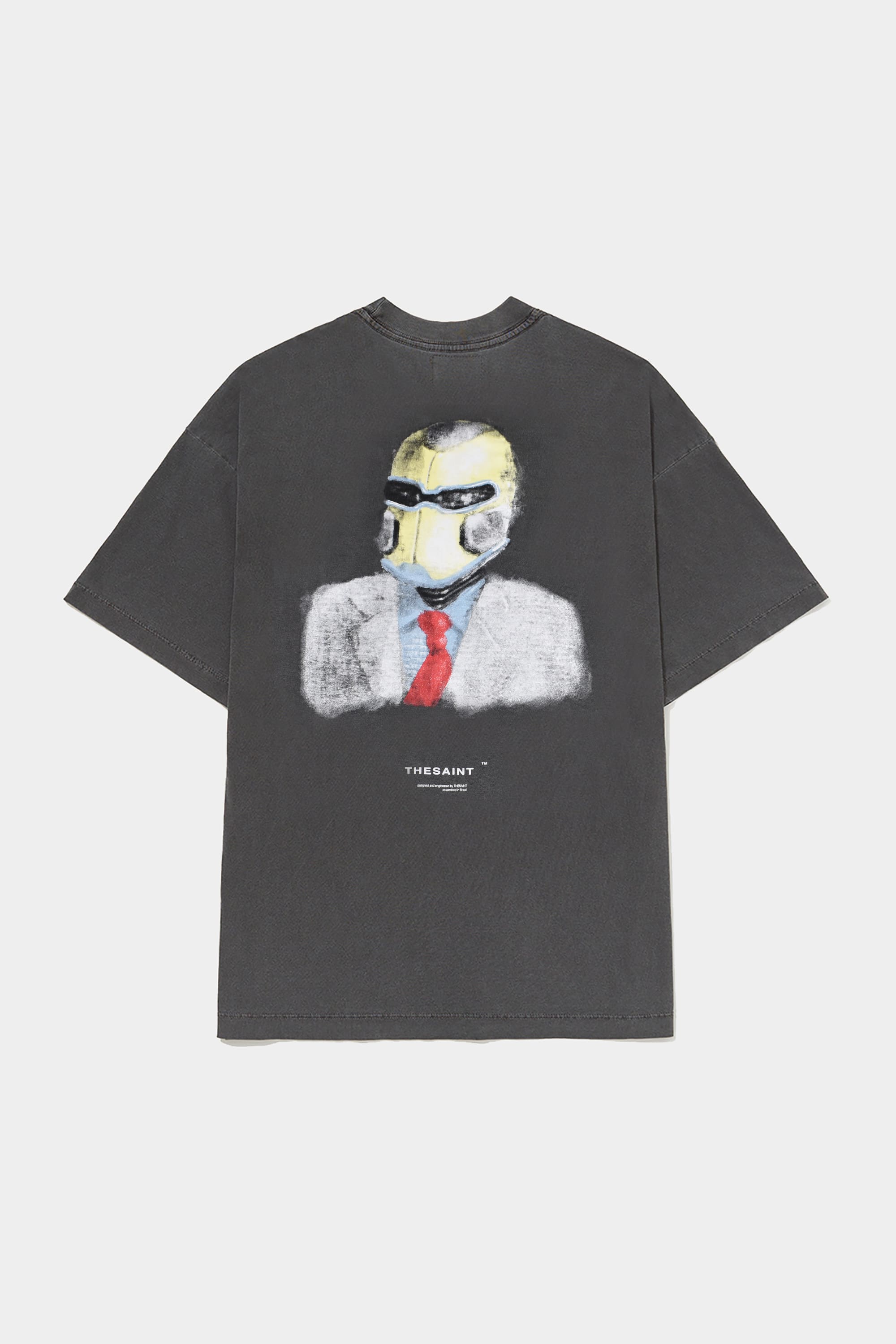 Camiseta TheSaint Wide Boxy Super Coffee Black - Streetwear com