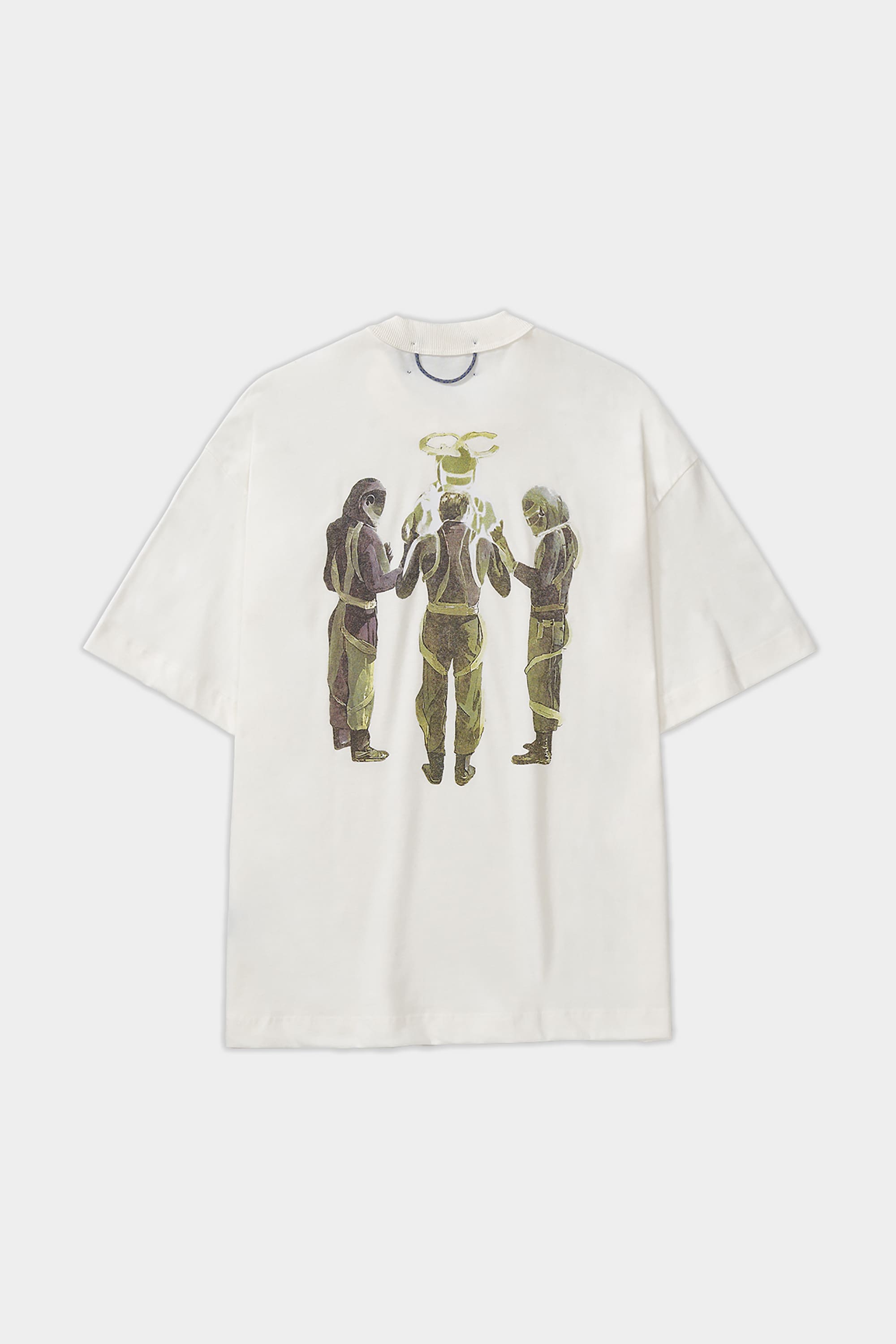 Camiseta Quadro Creations Agentes Boxy Off White – 100% Algodão
