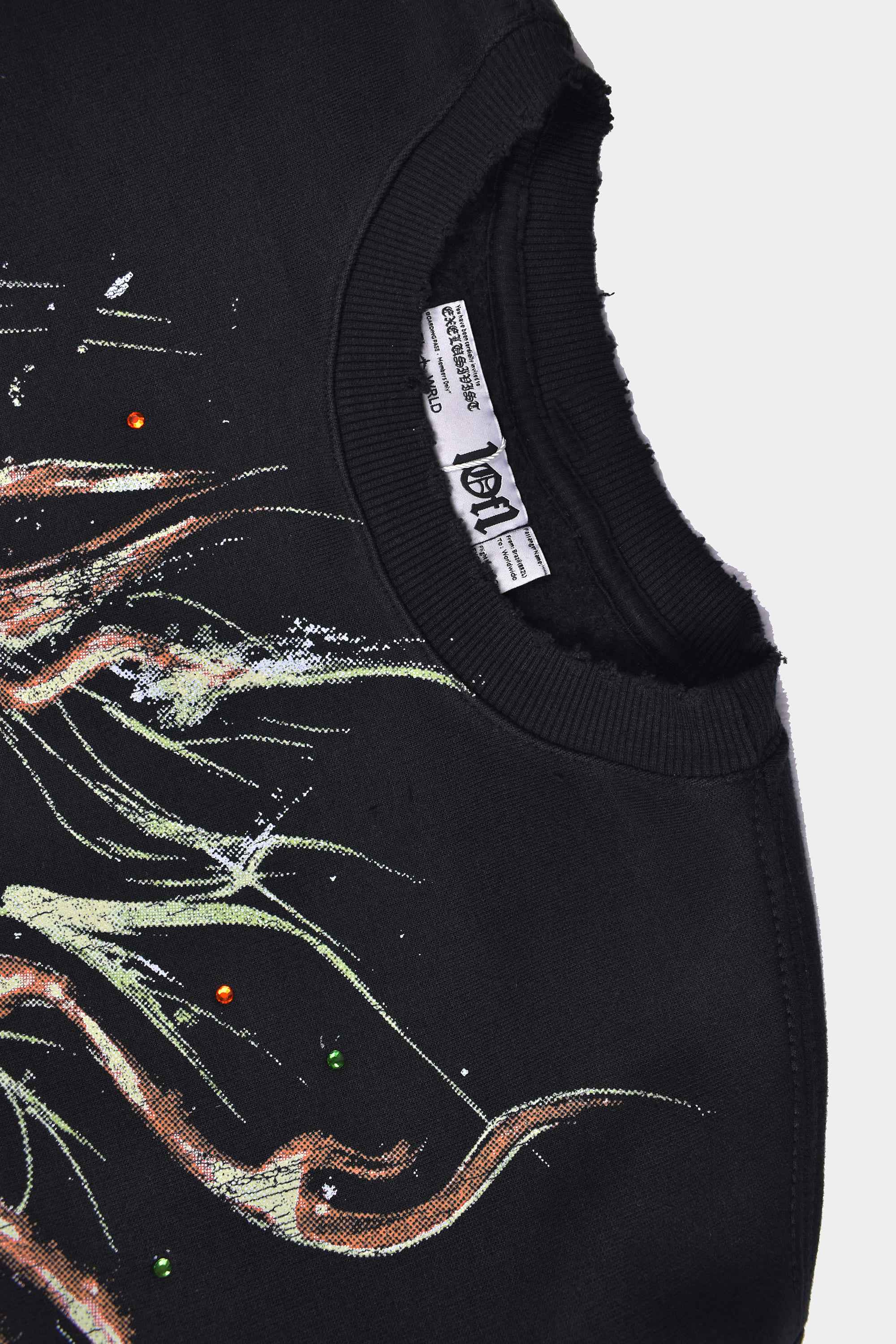Moletom Exclusivist 1OF1 Crewneck High Off Life Black - Streetwear