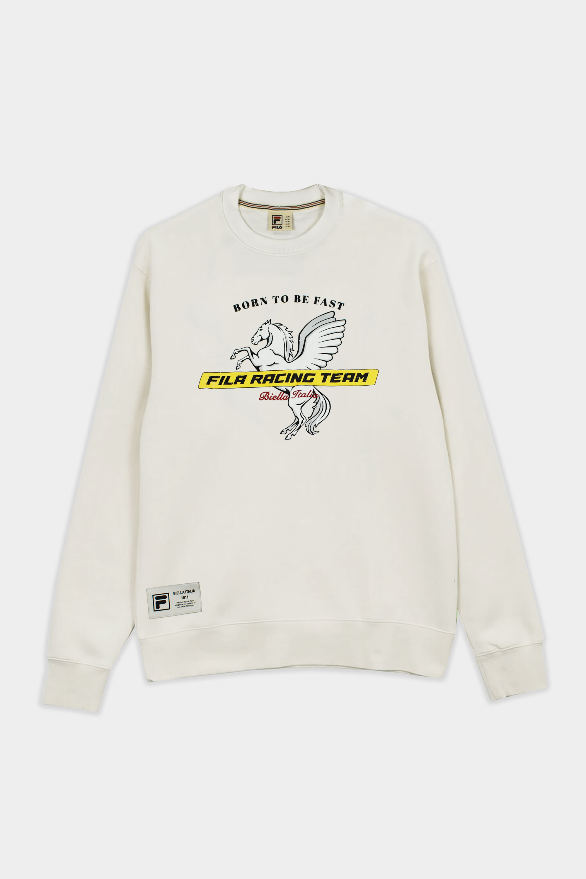 Shirt Fila G3 Moletom FILA Motor Sport Crewneck Off White Comfort