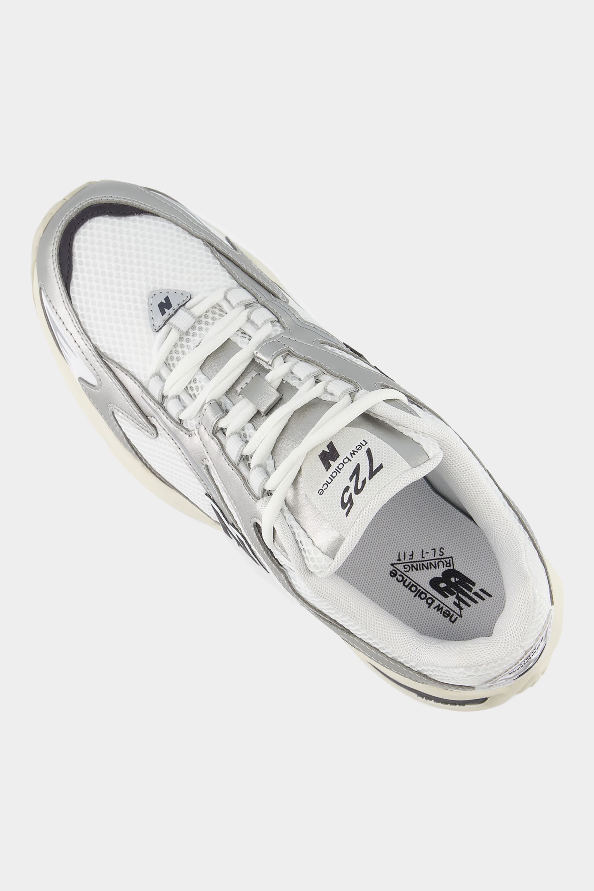 New Balance 725 White/Grey/Silver Metalic – Estilo Y2K e Conforto