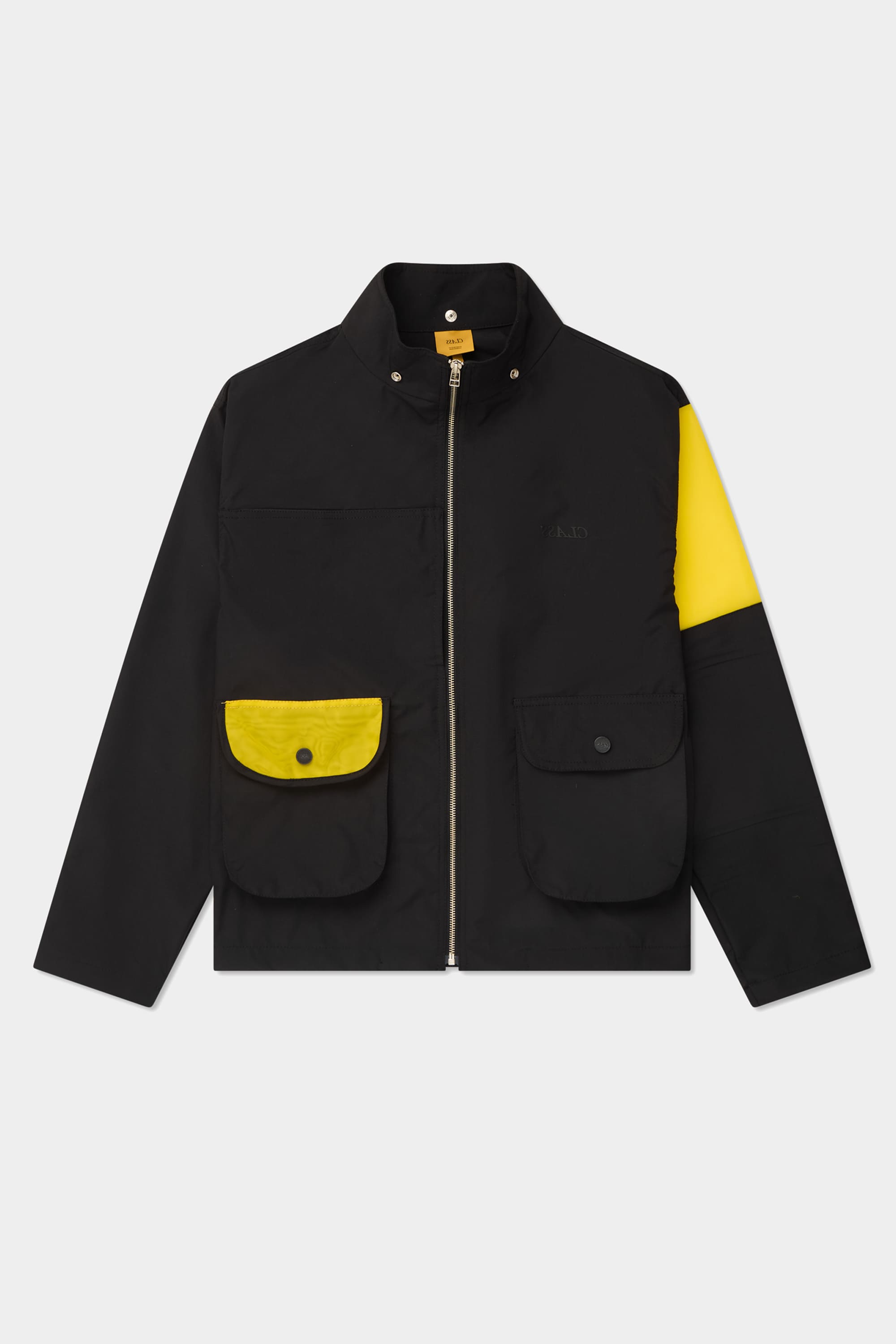 Jaqueta Class Lab Chemist Black Yellow – Capuz Removível e Estampa