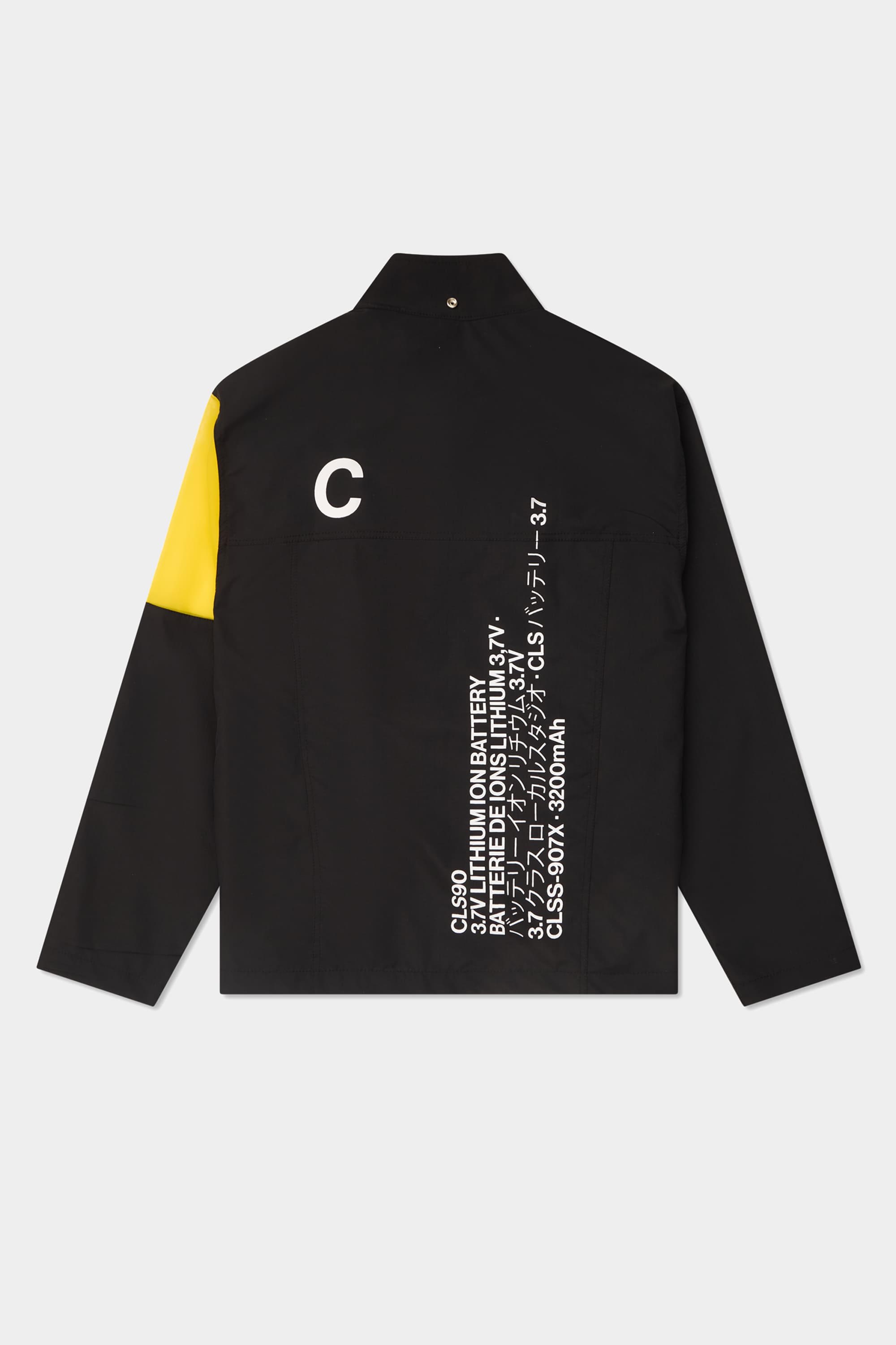 Jaqueta Class Lab Chemist Black Yellow – Capuz Removível e Estampa