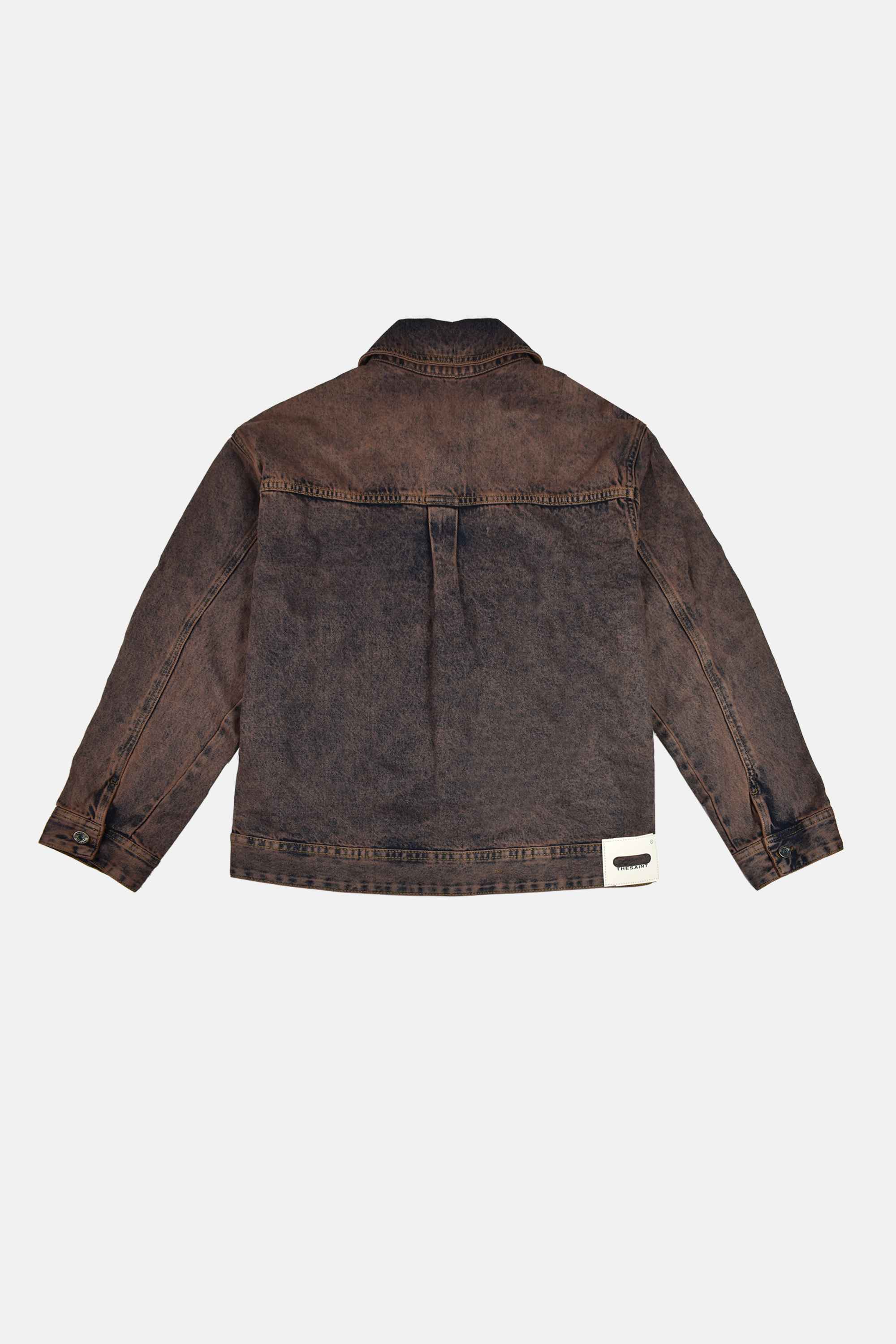 Jaqueta TheSaint Denim Washing Stoned Brown – Coleção Caos