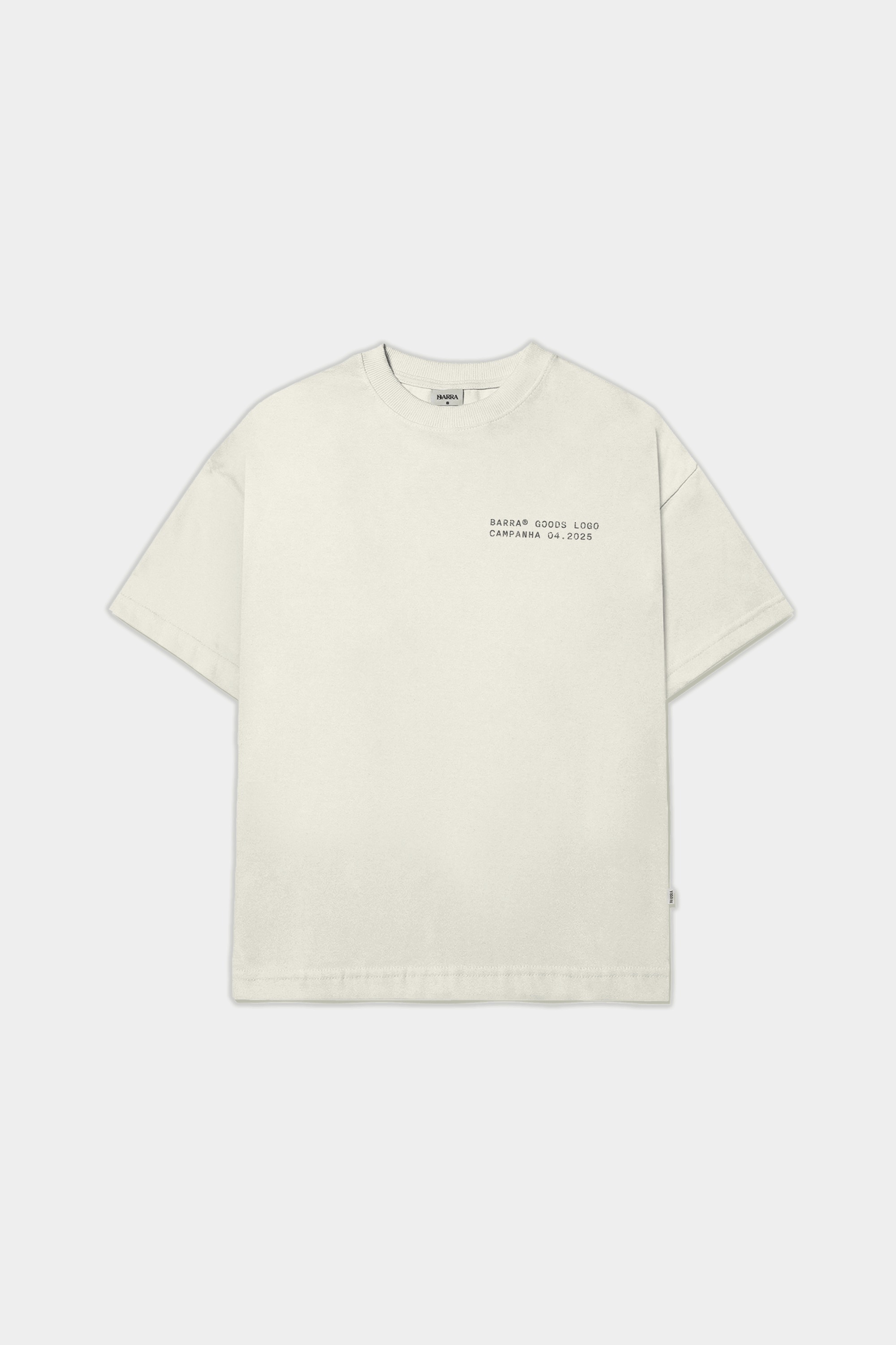 Camiseta Barra Crew Goods Postal Off White