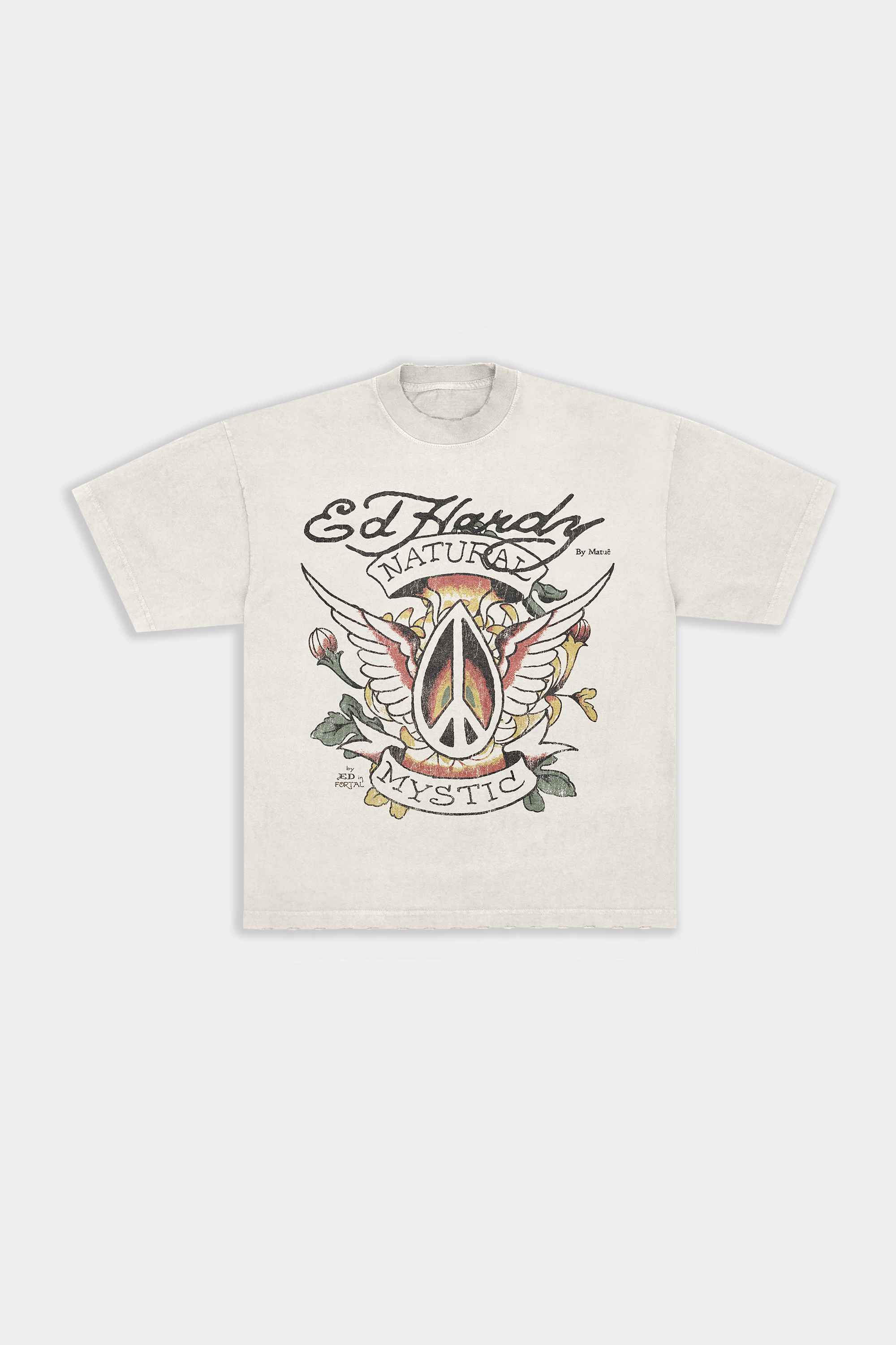 Camiseta Ed Hardy x Matuê Natural Mystic Off White